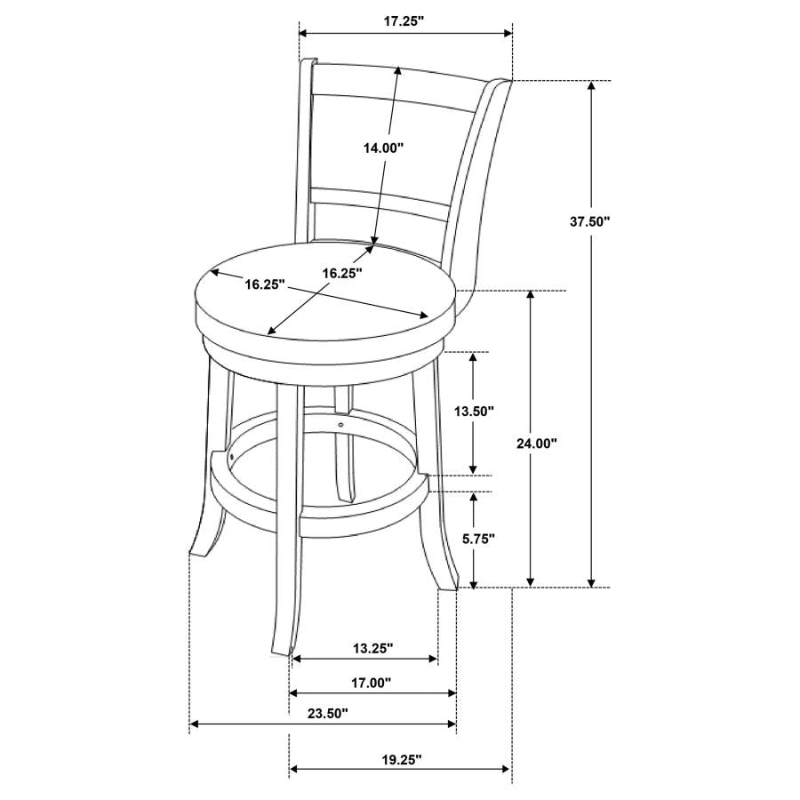 Broxton 101919 Counter Height Swivel Bar Stool (2)