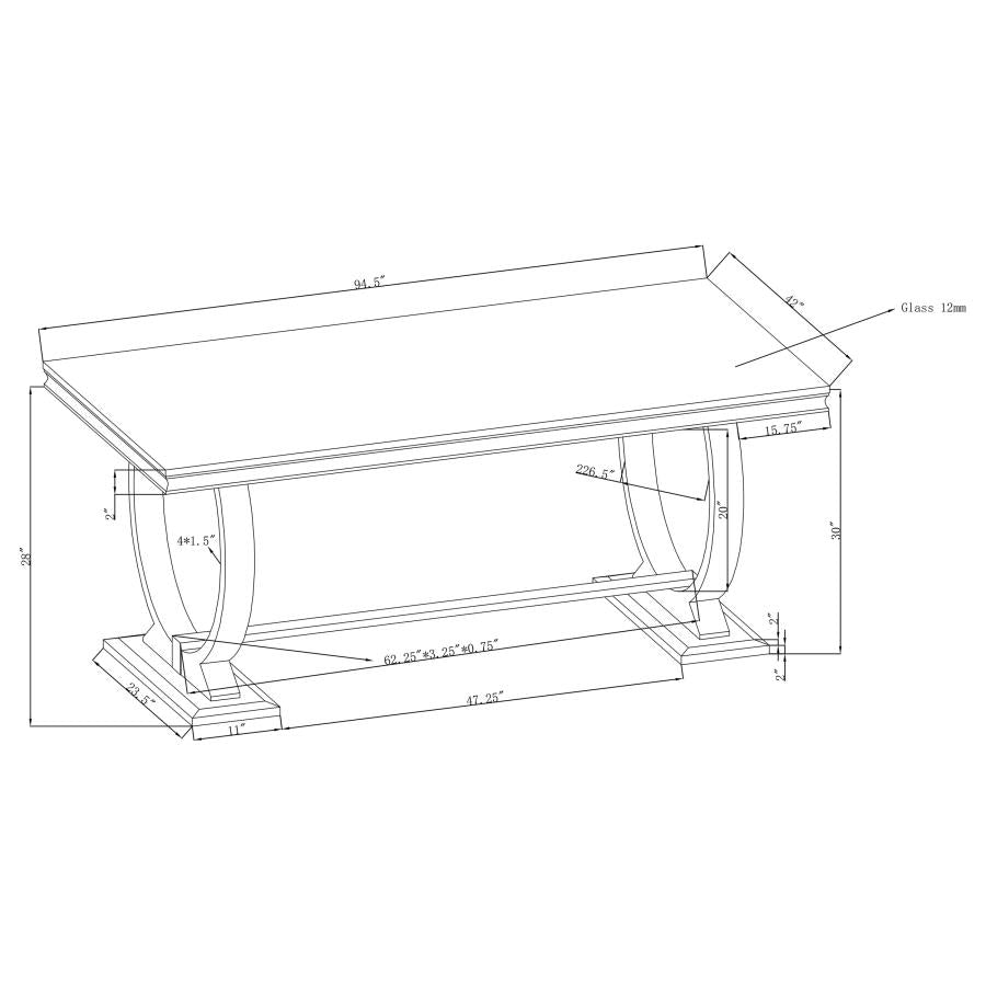 Antoine 107871 Glam & Bling Dining Collection