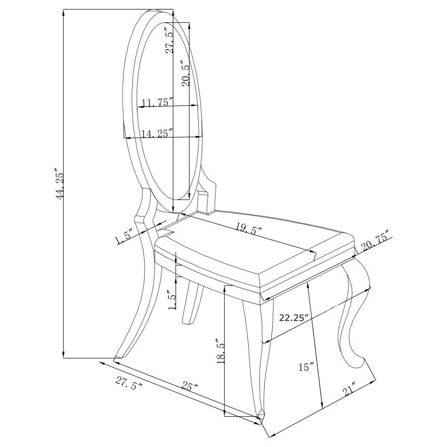 Anchorage 107891 Dining Set - Glam & Bling