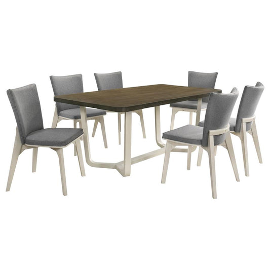 Biloxi 108681-S7 Two Tone 7 Pc Dining Set
