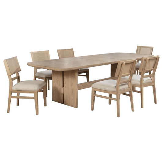 Kailani 7 Pc Beige Oak Dining Collection