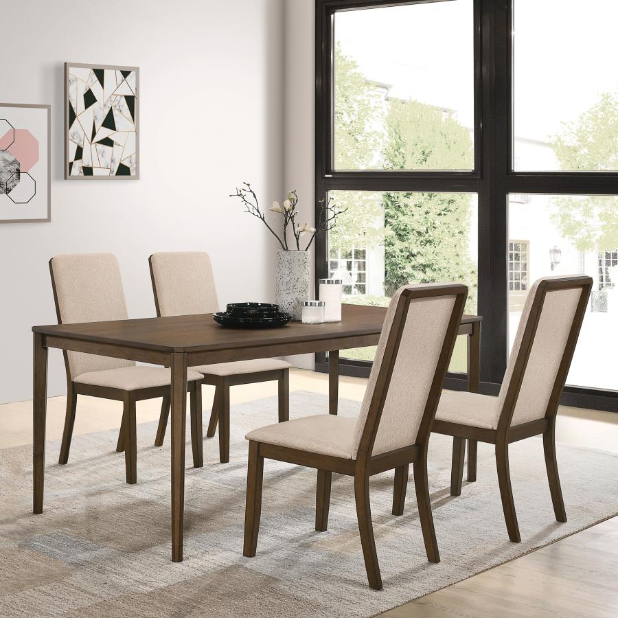 Wethersfield Dining Set Walnut Finish by Coaster