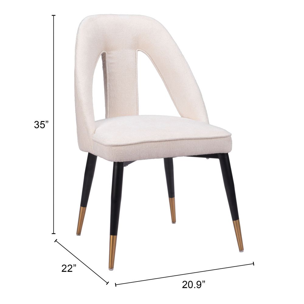 Artus Dining Chair Ivory 110002