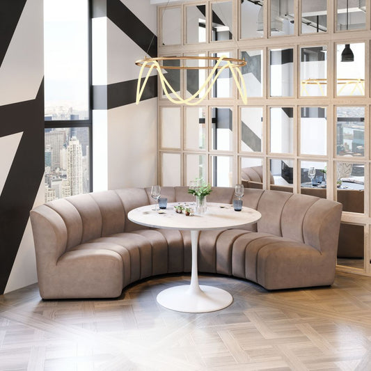 Garbi Modular Velvet Sectional - Beige or Black