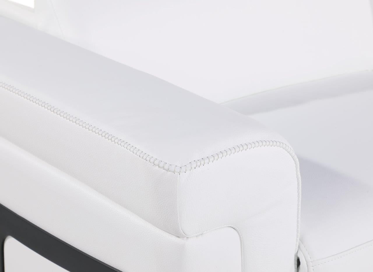 Global 1126 Top Grain Italian Leather Sofa + Love