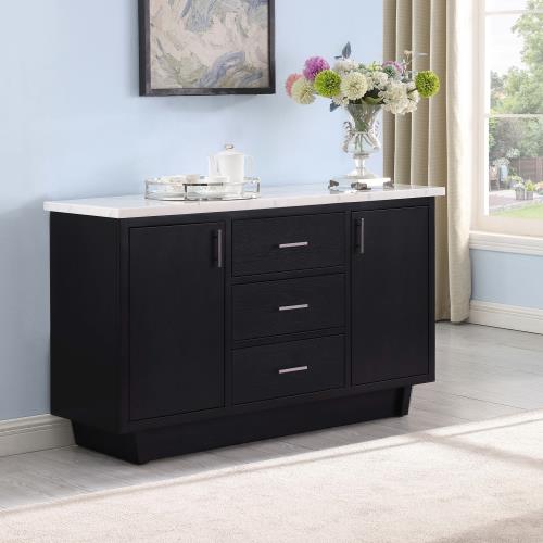 Sherry 3-Drawer Marble Top Sideboard 115515