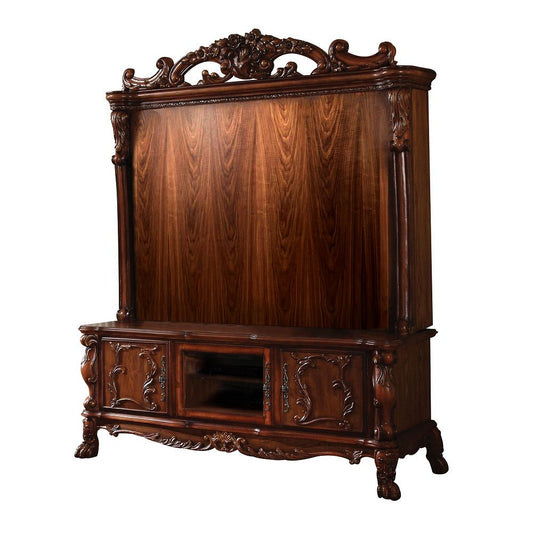 Dresden 12163 Entertainment Center - Cherry Oak Finish