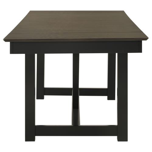 Malia Juego de comedor de 7 piezas Hoja de extensión refractaria - Posavasos 122341
