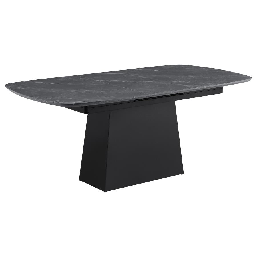Potero Faux Marble Extension Leaf Dining Set