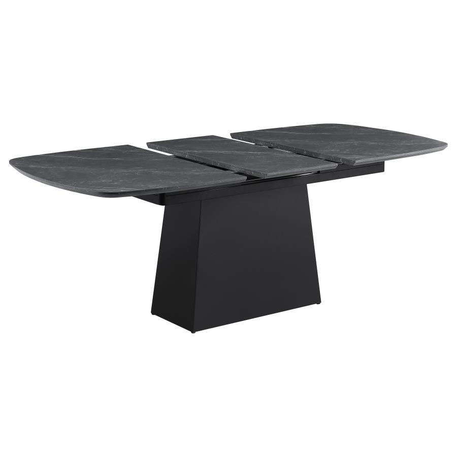 Potero Faux Marble Extension Leaf Dining Set