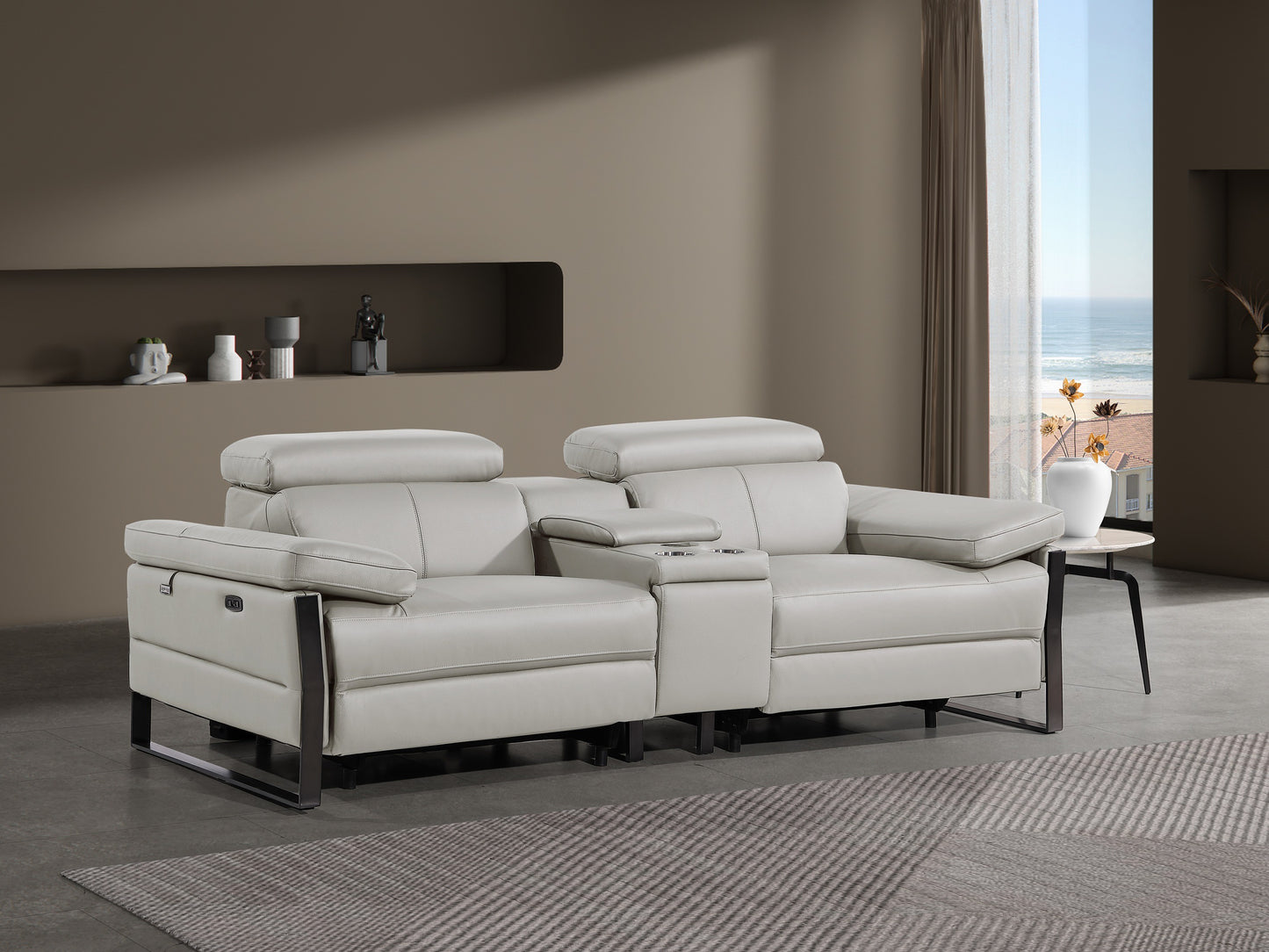 DivanItalia 1246 Light Grey Motion Sofa Set