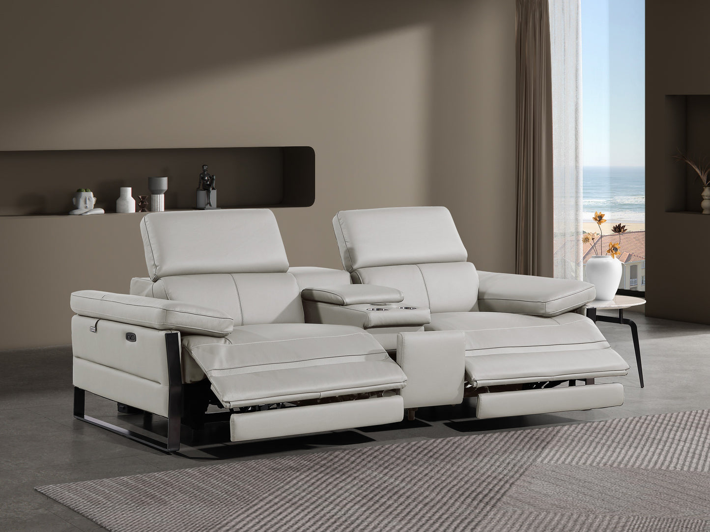 DivanItalia 1246 Light Grey Motion Sofa Set