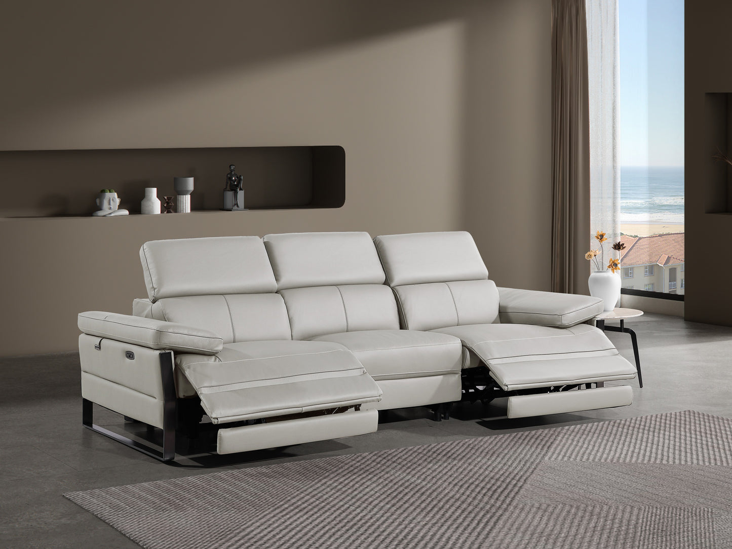 DivanItalia 1246 Light Grey Motion Sofa Set