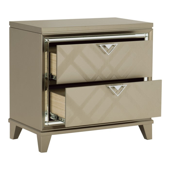 Bijou 2 Drawer Nightstand 1522-4WF