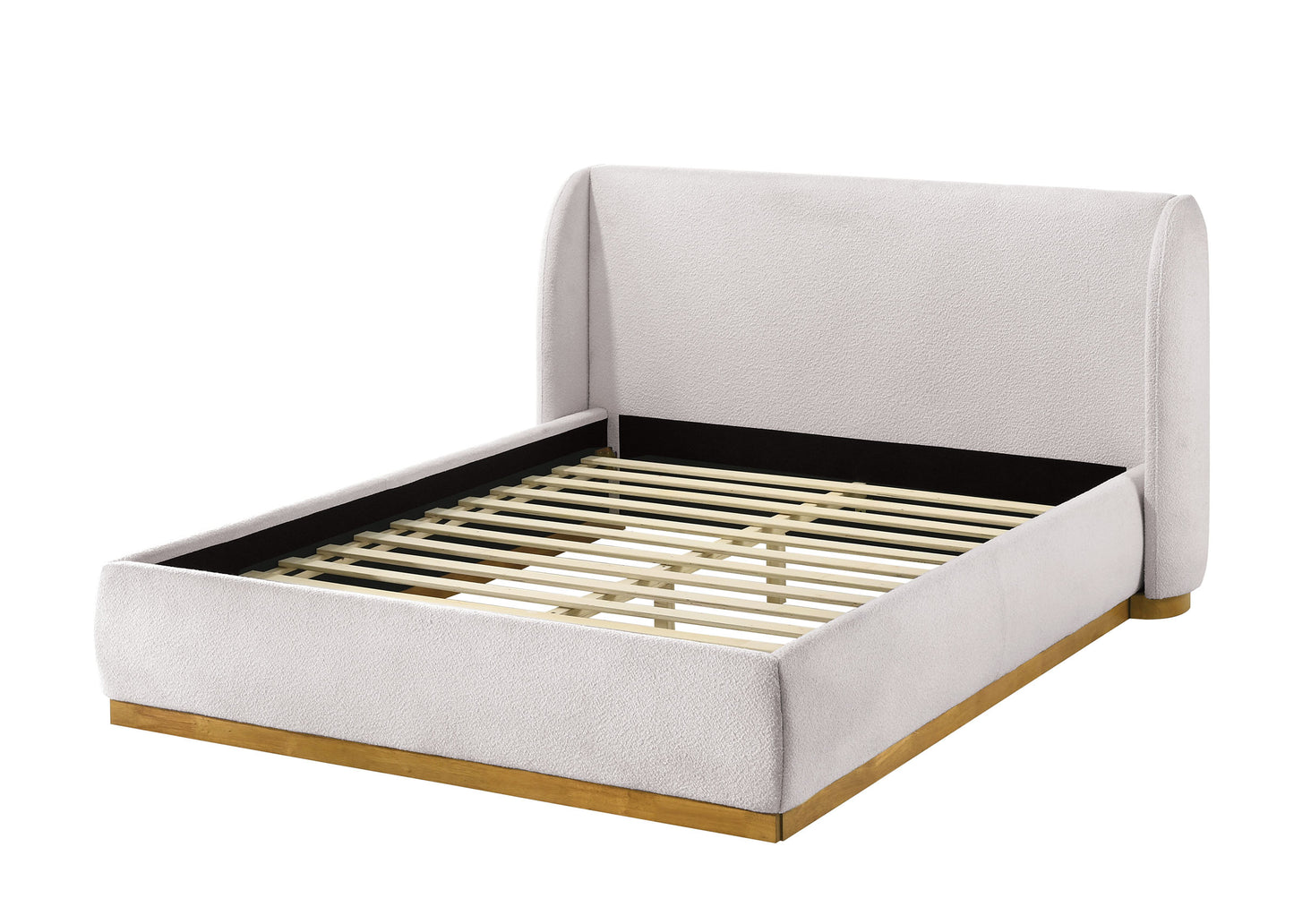 Whitman Boucle Fabric Platform Bed FM72004WH