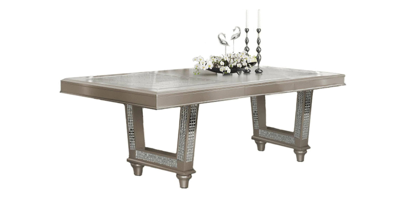 McFerran Home D168 Colección de comedor con hoja