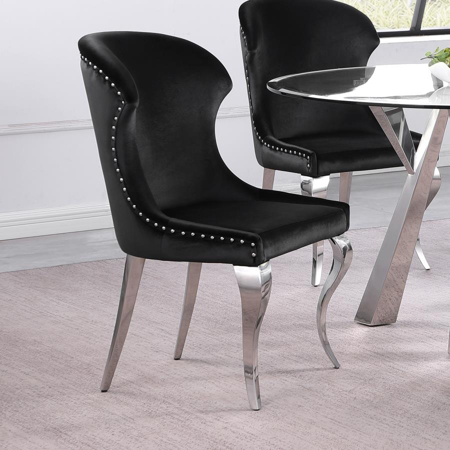 Alaia 5 Pc Glass Top Dining Set - 2 Chairs