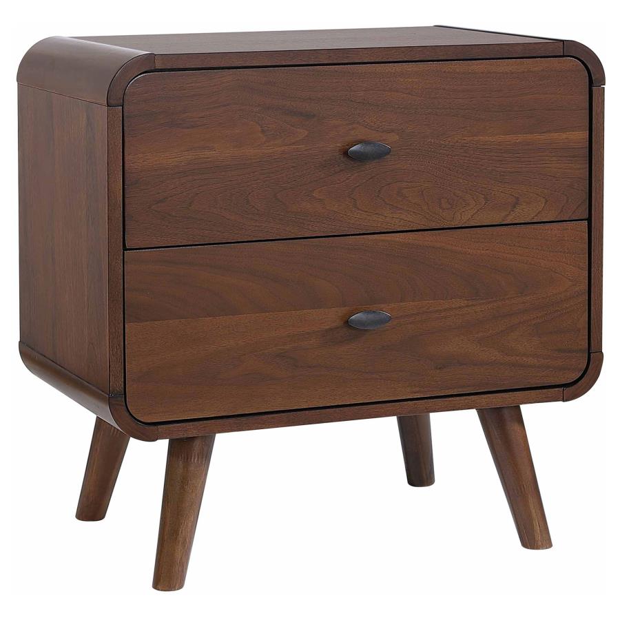 Robyn 4 Pc Twin Bedroom Set Dark Walnut