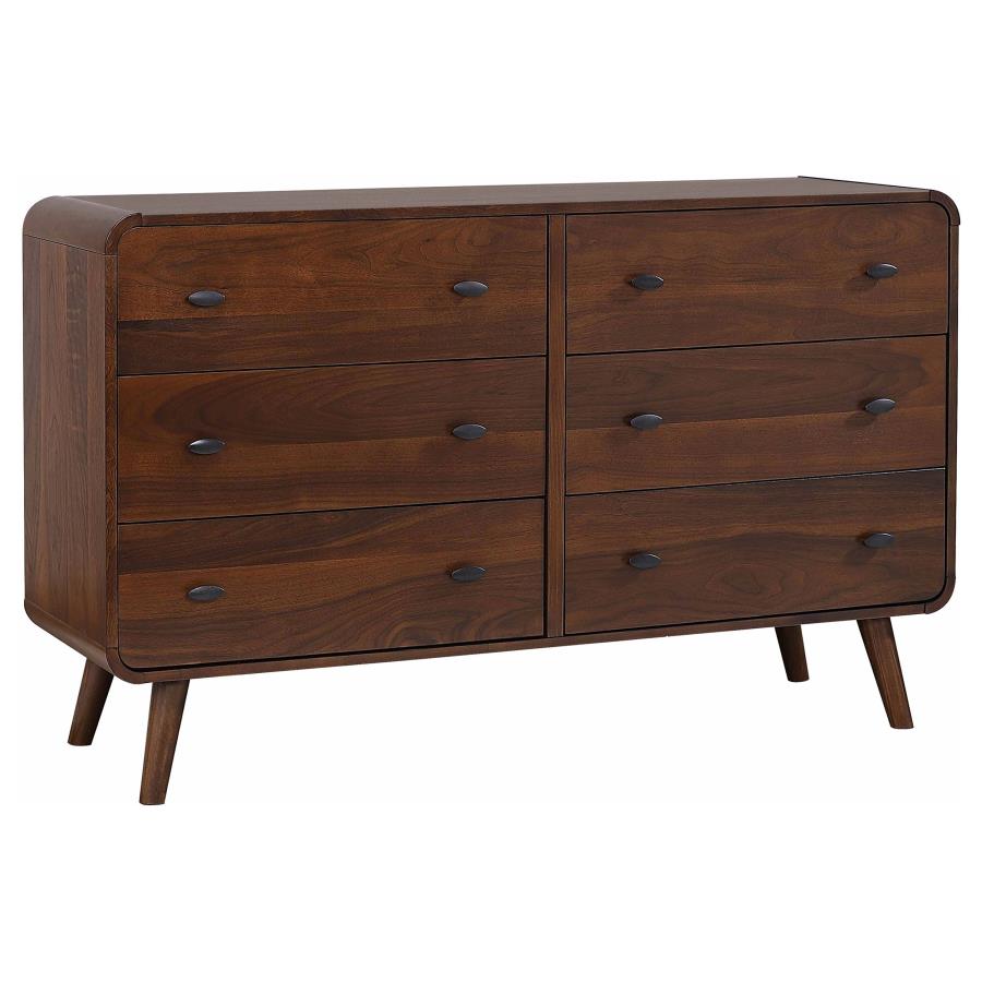Robyn 4 Pc Twin Bedroom Set Dark Walnut