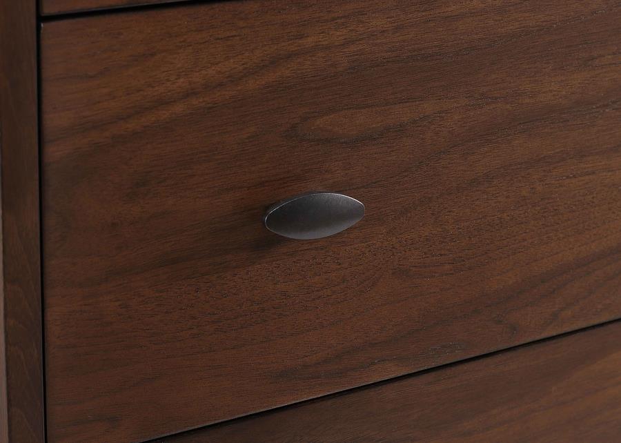 Robyn 4 Pc Twin Bedroom Set Dark Walnut
