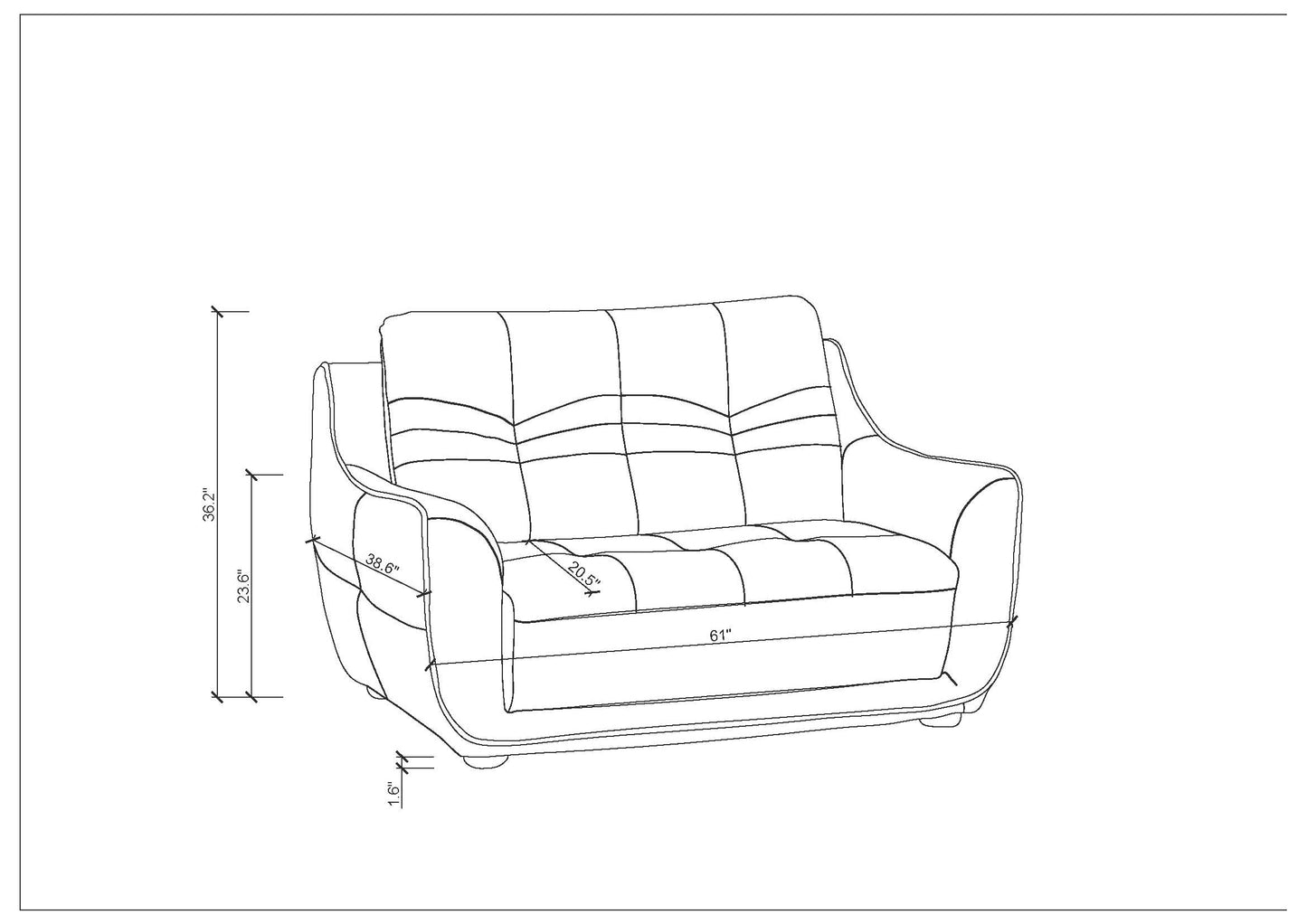 ESF 2088 Living Room Sofa Collection