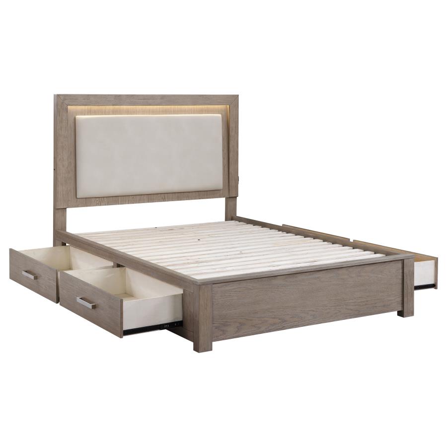 Kenora Barley Brown 4 Pc Bedroom Set by Coaster