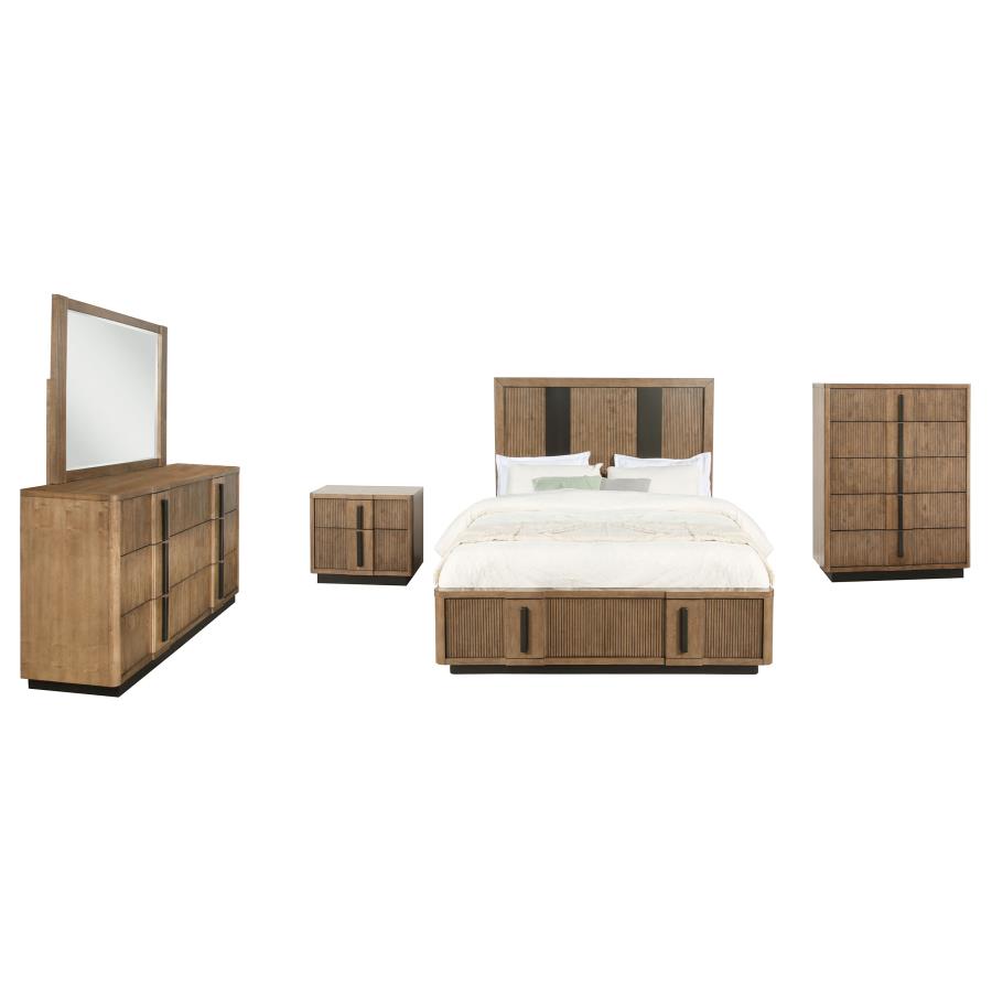 Terrace 224900Q-S5 Ash Brown 5 Pc Bedroom Set