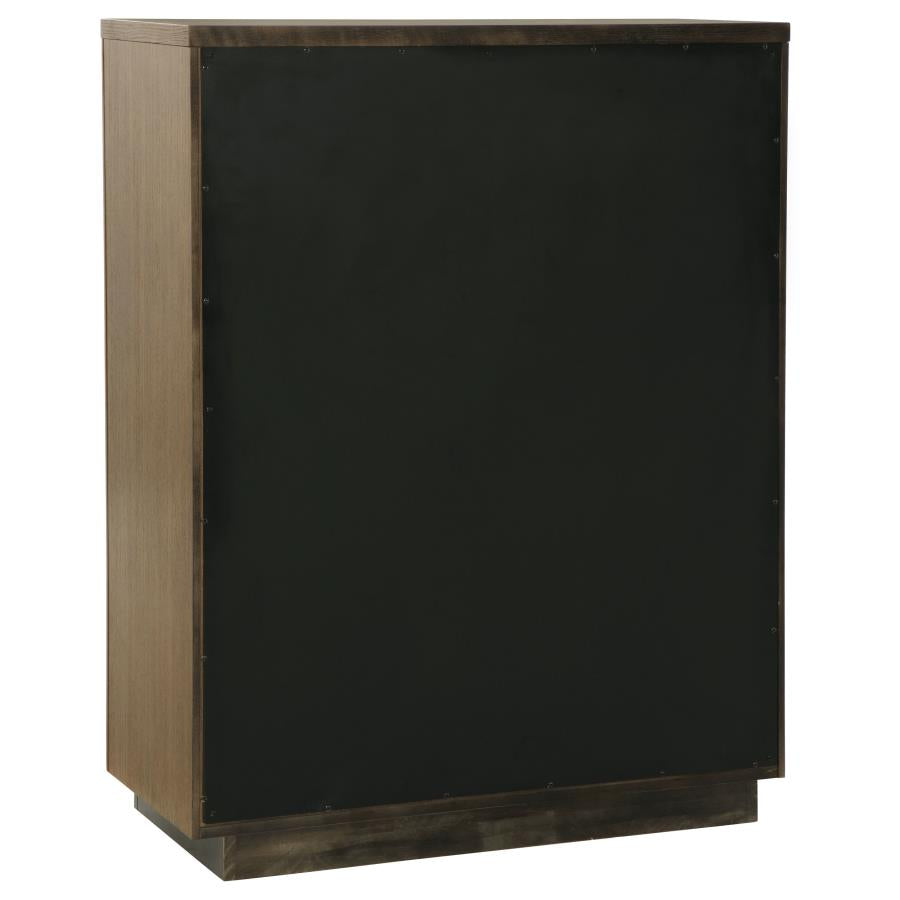 Terrace 224900Q-S5 Ash Brown 5 Pc Bedroom Set