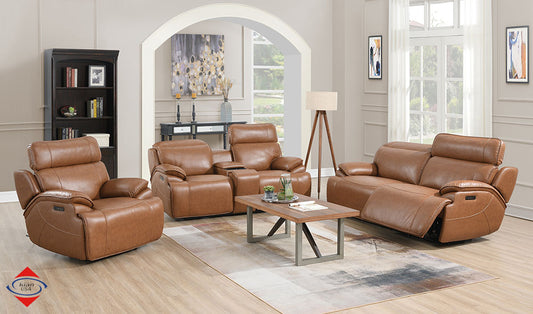 Kian 255 Saddle Power Sofa & Loveseat