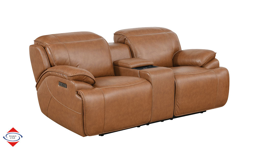 Kian 255 Saddle Power Sofa & Loveseat