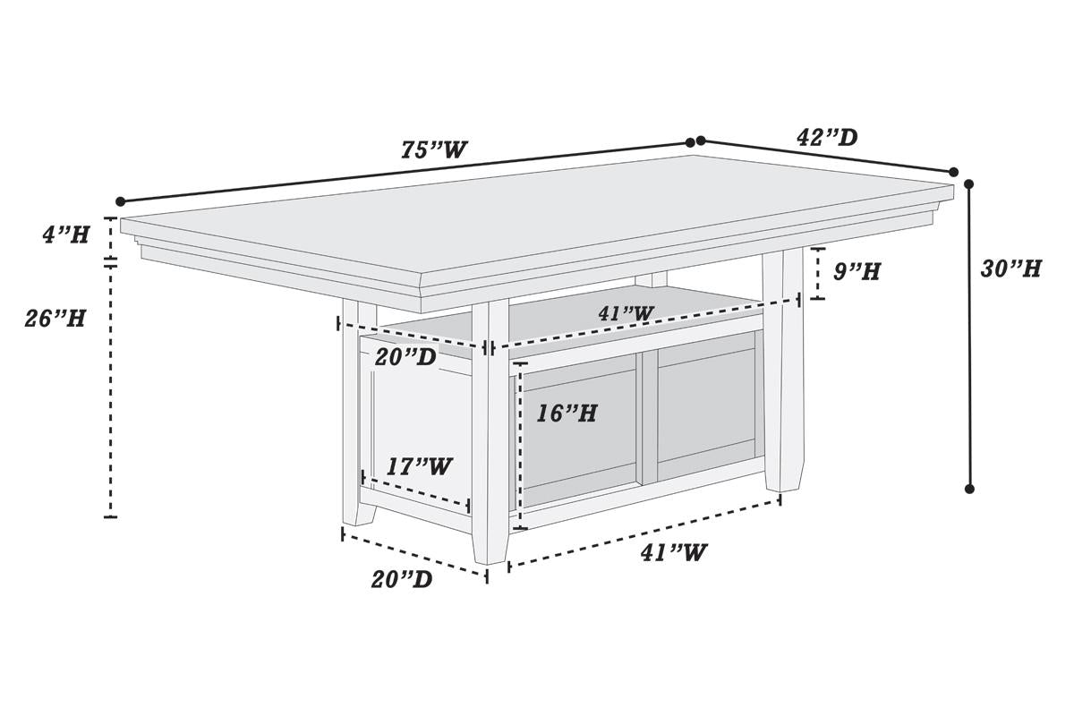 Hamilton F2578 Dining Collection ~ Poundex Furniture