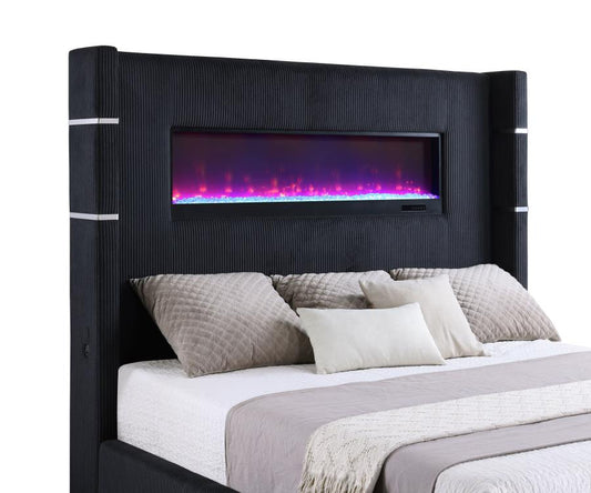 Tisdale Upholstered Flame Visualizer California King Bed