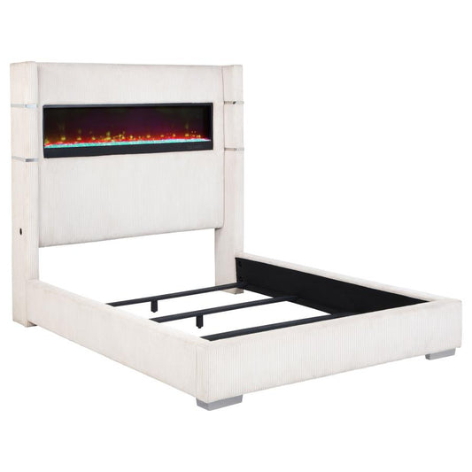 Tisdale Upholstered Flame Visualizer Bed - 3 Colors