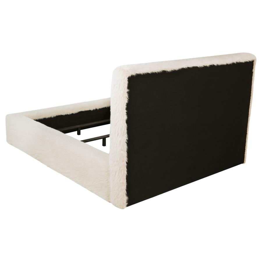 Rebecca Faux Fur Upholstered Queen Bed