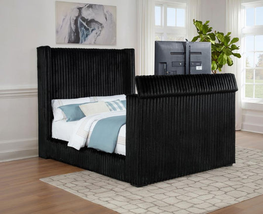 Centergrove Upholstered California King TV Bed