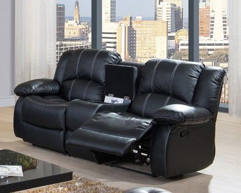 McFerran SF3591 Motion Sectional - 3 Pc Black or Brown