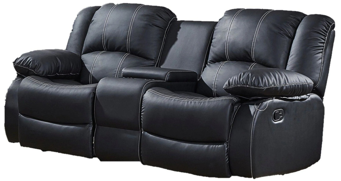 McFerran SF3591 Motion Sectional - 3 Pc Black or Brown