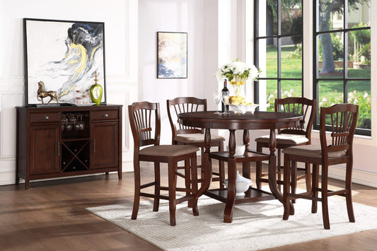 Bixby Cherry Espresso 5 Pc Dining Set