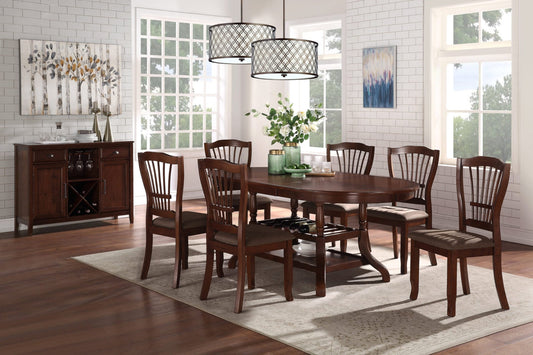 Bixby Espresso 7 Pc Dining Collection
