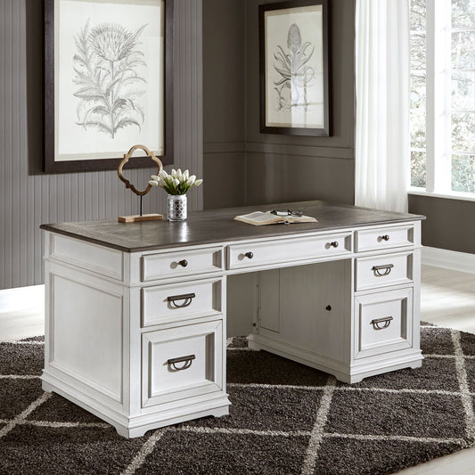 Allyson Park White Executive Desk 417-HO105