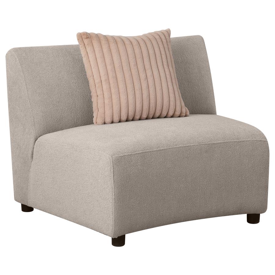 Fayette 3 Pc Upholstered Sectional Greige