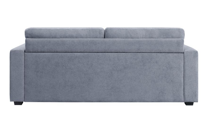 Rogyne Storage Sofa - Neutral Gray Fabric