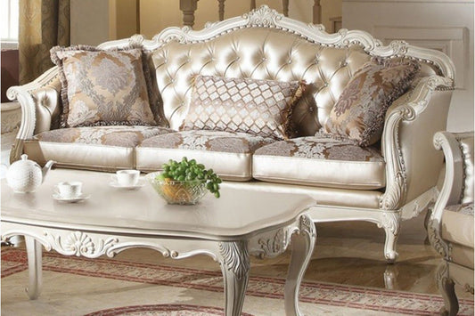 Chantelle Sofa Collection 53540 - Pearl White Finish