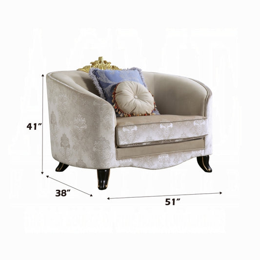 Acme Furniture 53947 Silla Sheridan con 2 almohadas