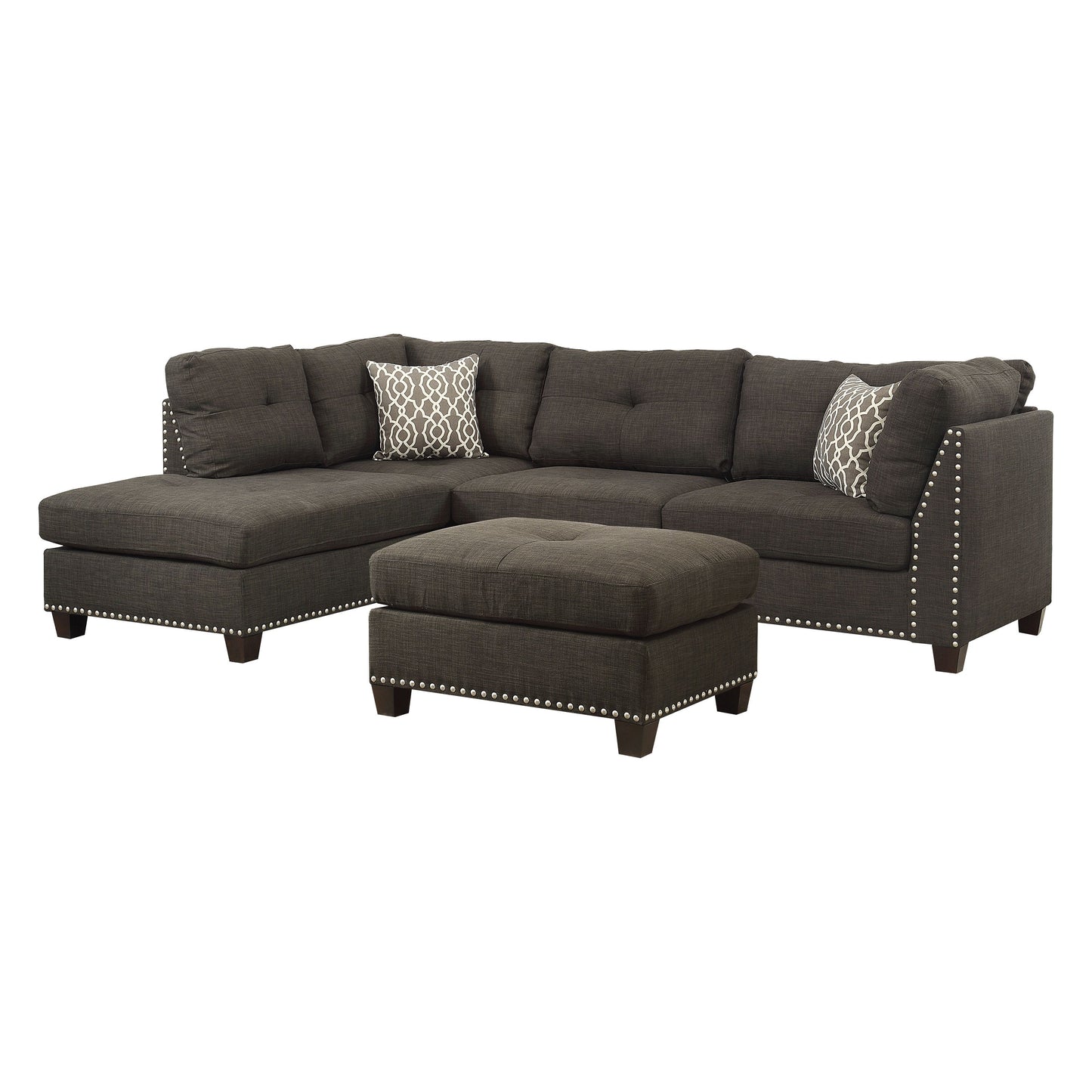 Laurissa 54370 Sectional by Acme - 3 Color Choices