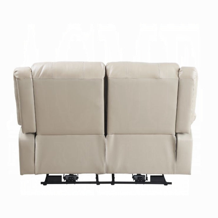 Zuriel Power Loveseat 54611 - Beige PU