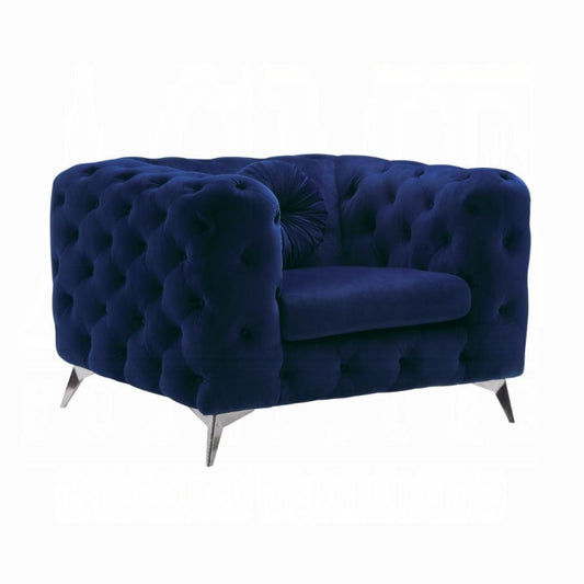 Acme Furniture 54902 Atronia Chair - Blue Fabric