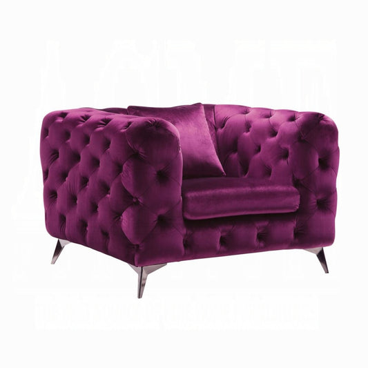Acme Furniture 54907 Silla Atronia - Tela morada