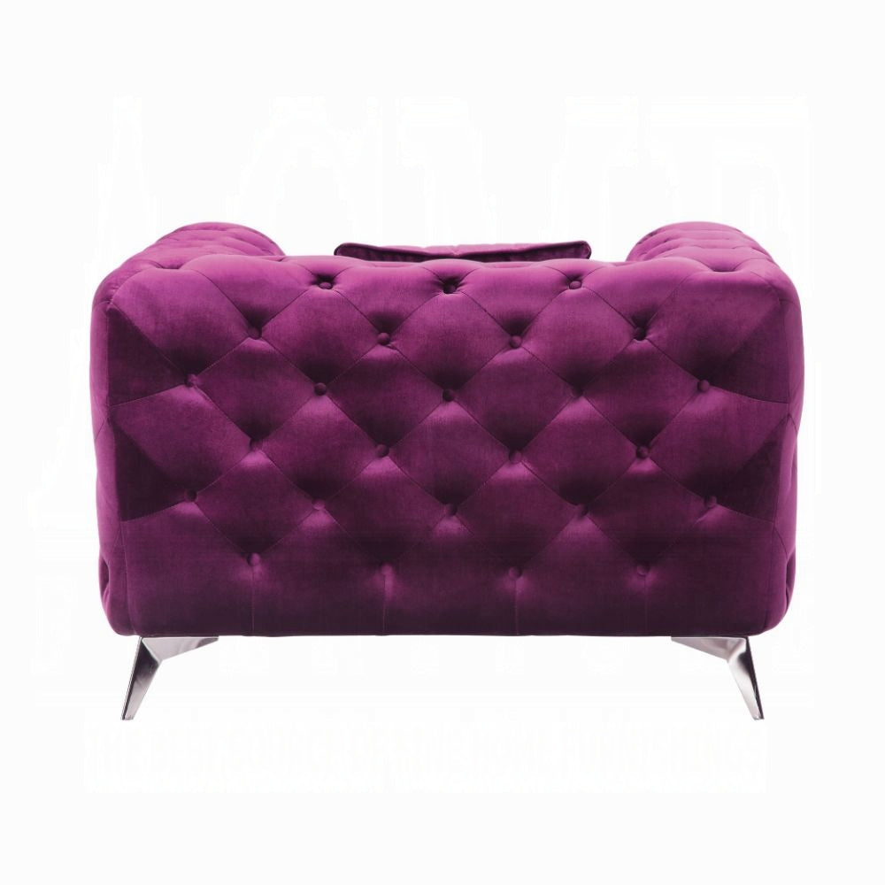 Acme Furniture 54907 Silla Atronia - Tela morada