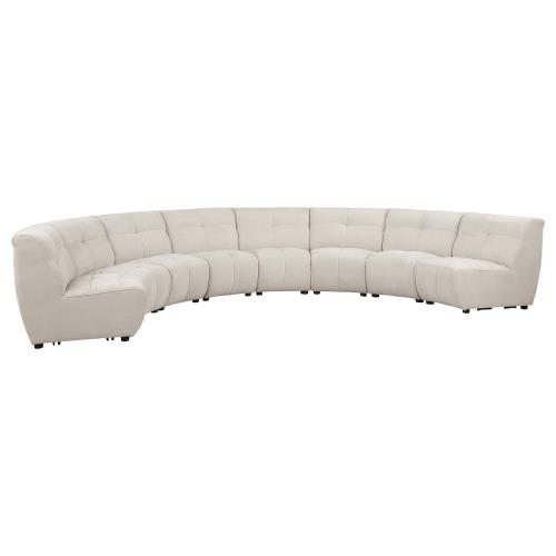 Charlotte 8-Piece Curved Sectional Ivory 551300